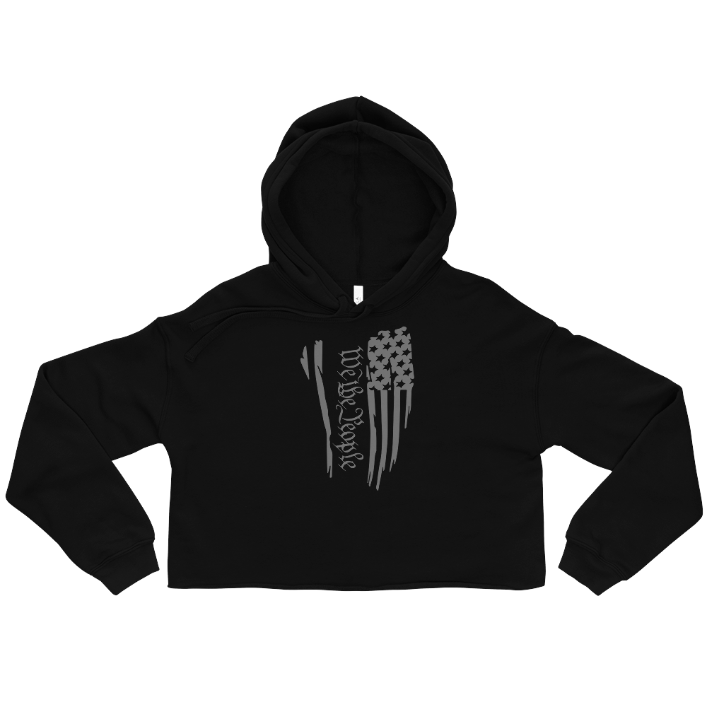 We The People gray Crop Hoodie