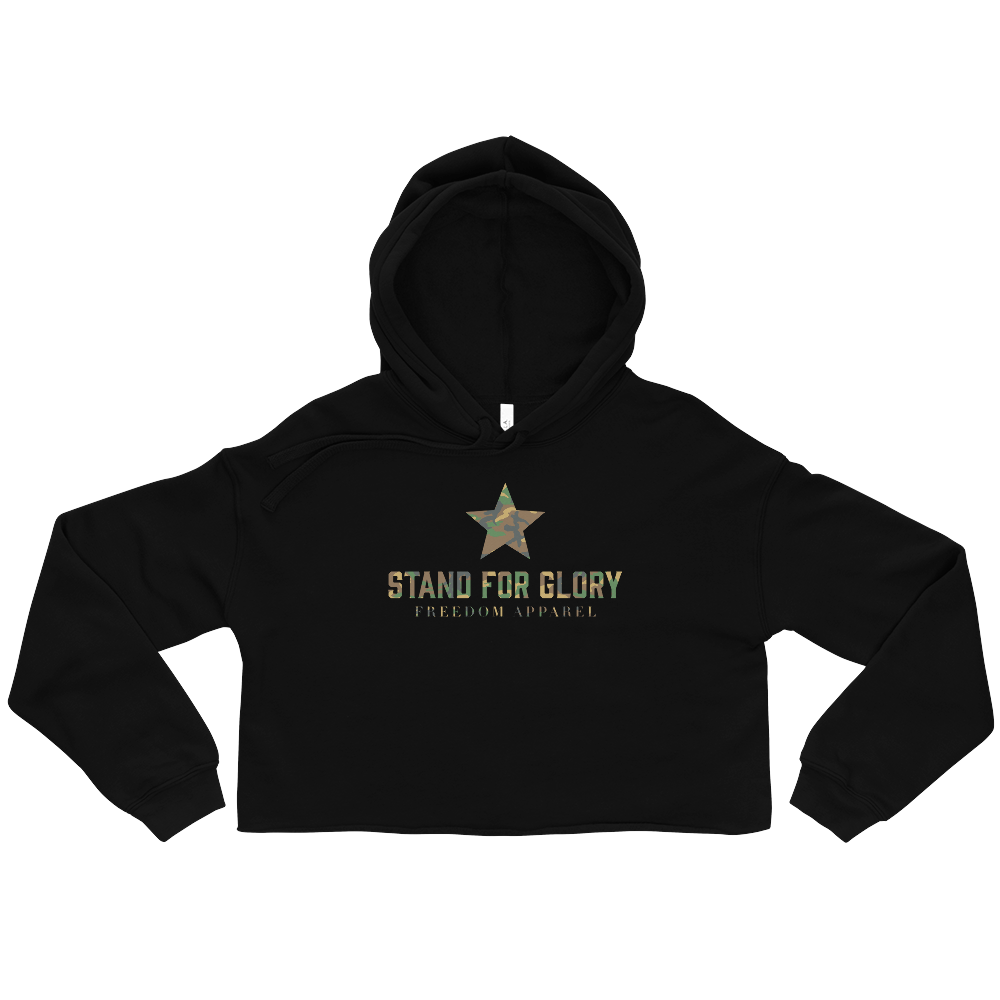Camo STF Crop Hoodie