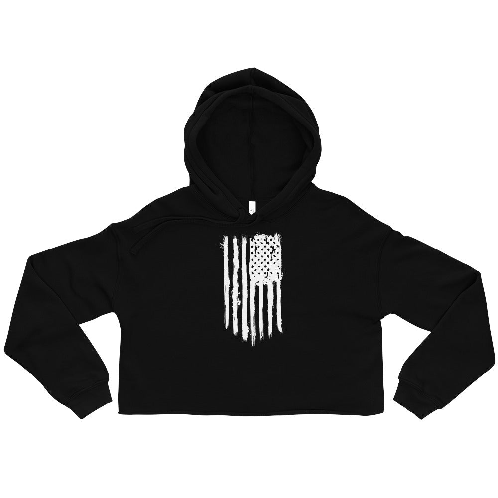 Flag Crop Hoodie