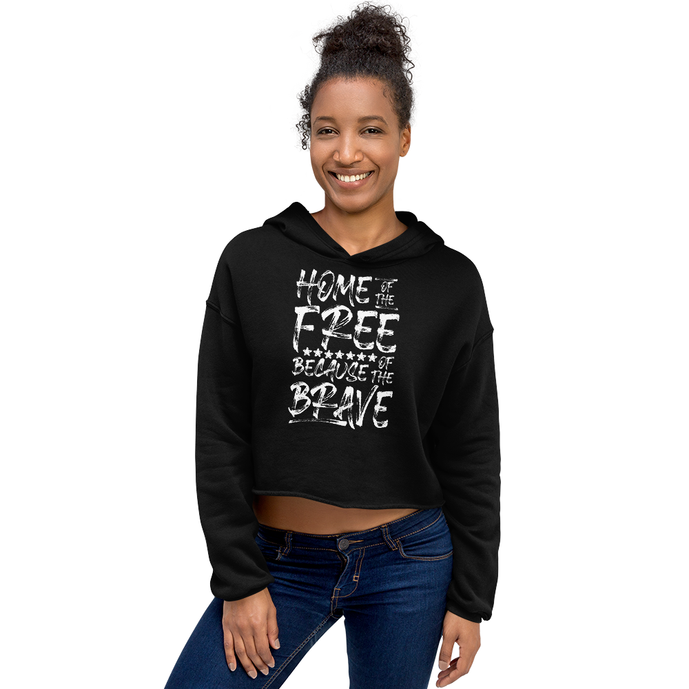 Home of the Brave Crop Hoodie