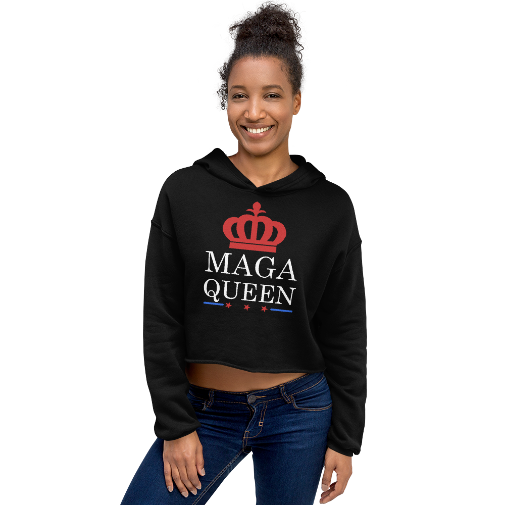 Maga Queen Women's Crop Hoodie