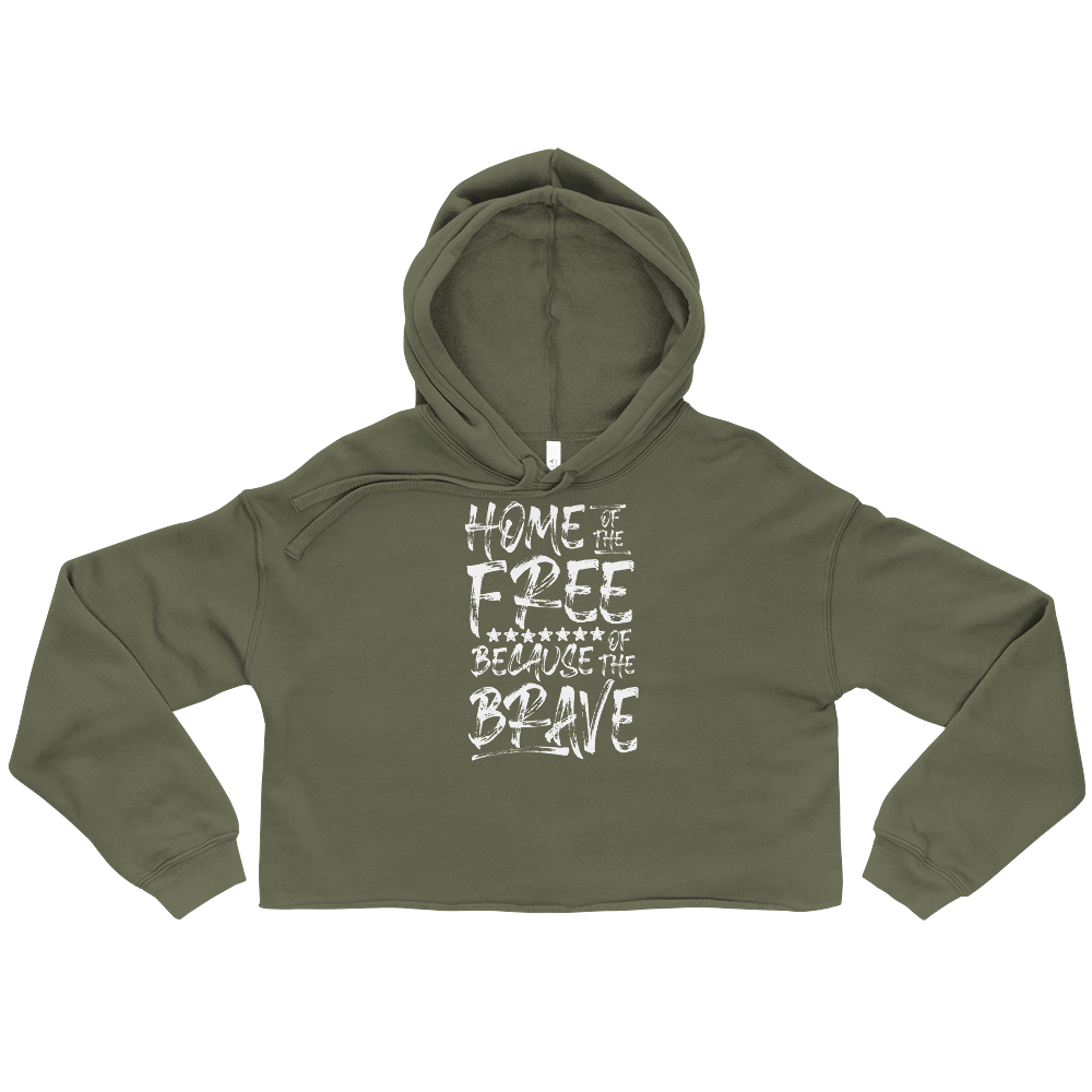 Home of the Brave Crop Hoodie