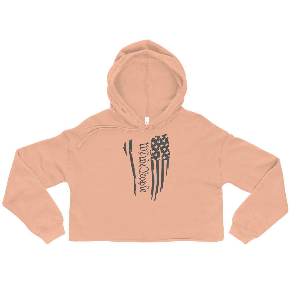 We The People gray Crop Hoodie