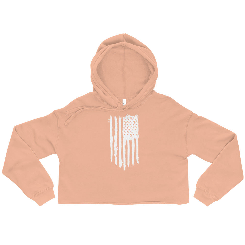 Flag Crop Hoodie
