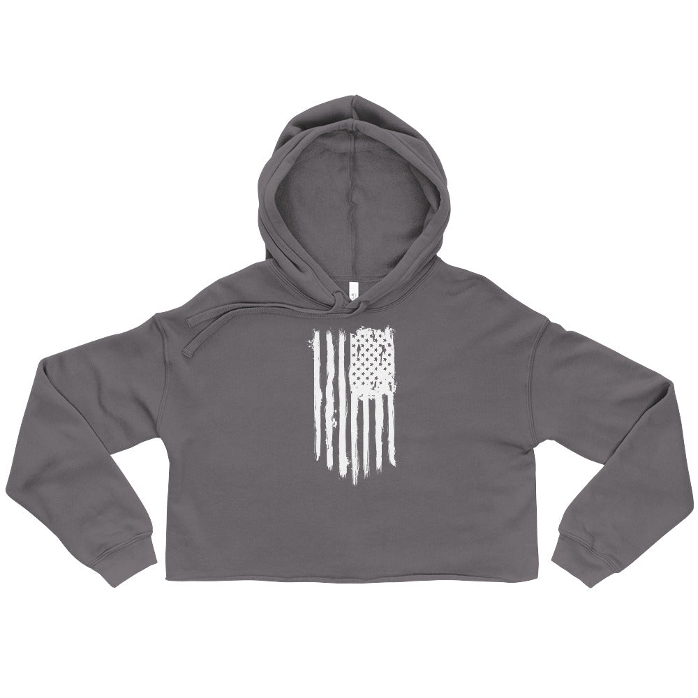 Flag Crop Hoodie