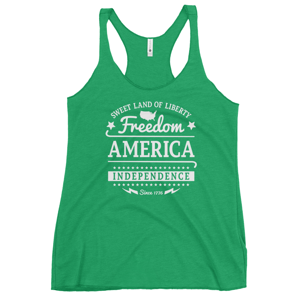 American Freedom Women's Racerback Tank
