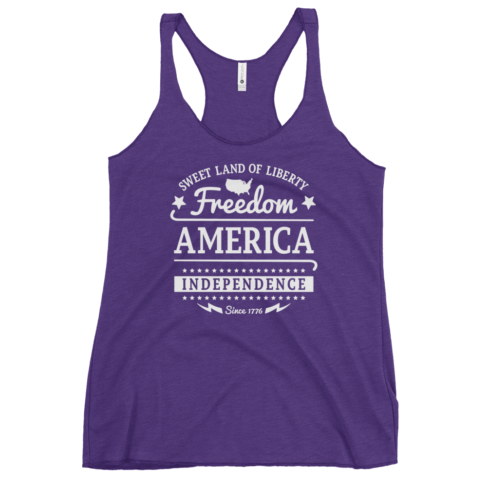 American Freedom Women's Racerback Tank