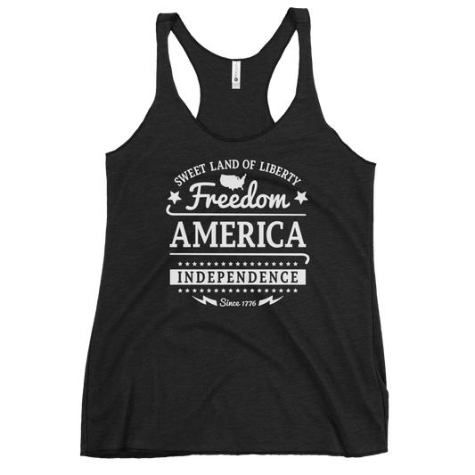 American Freedom Women's Racerback Tank