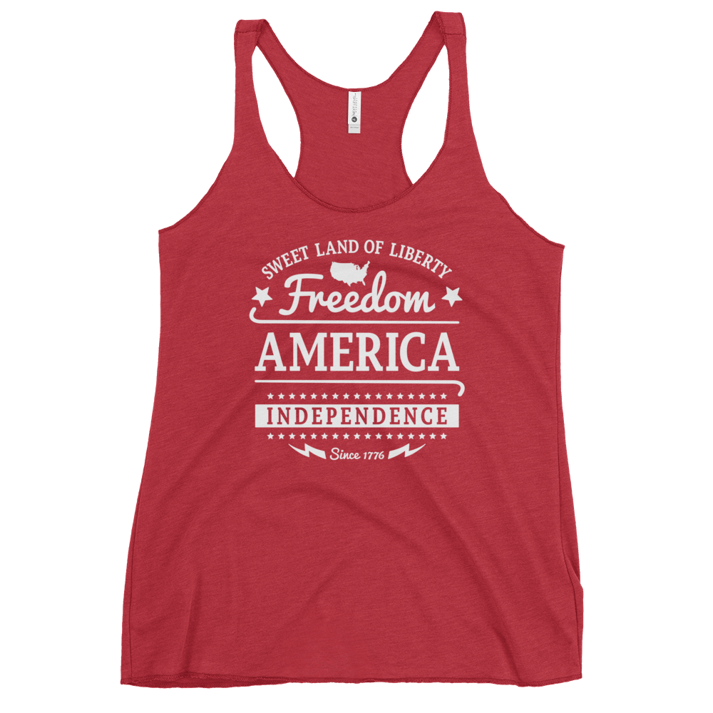 American Freedom Women's Racerback Tank